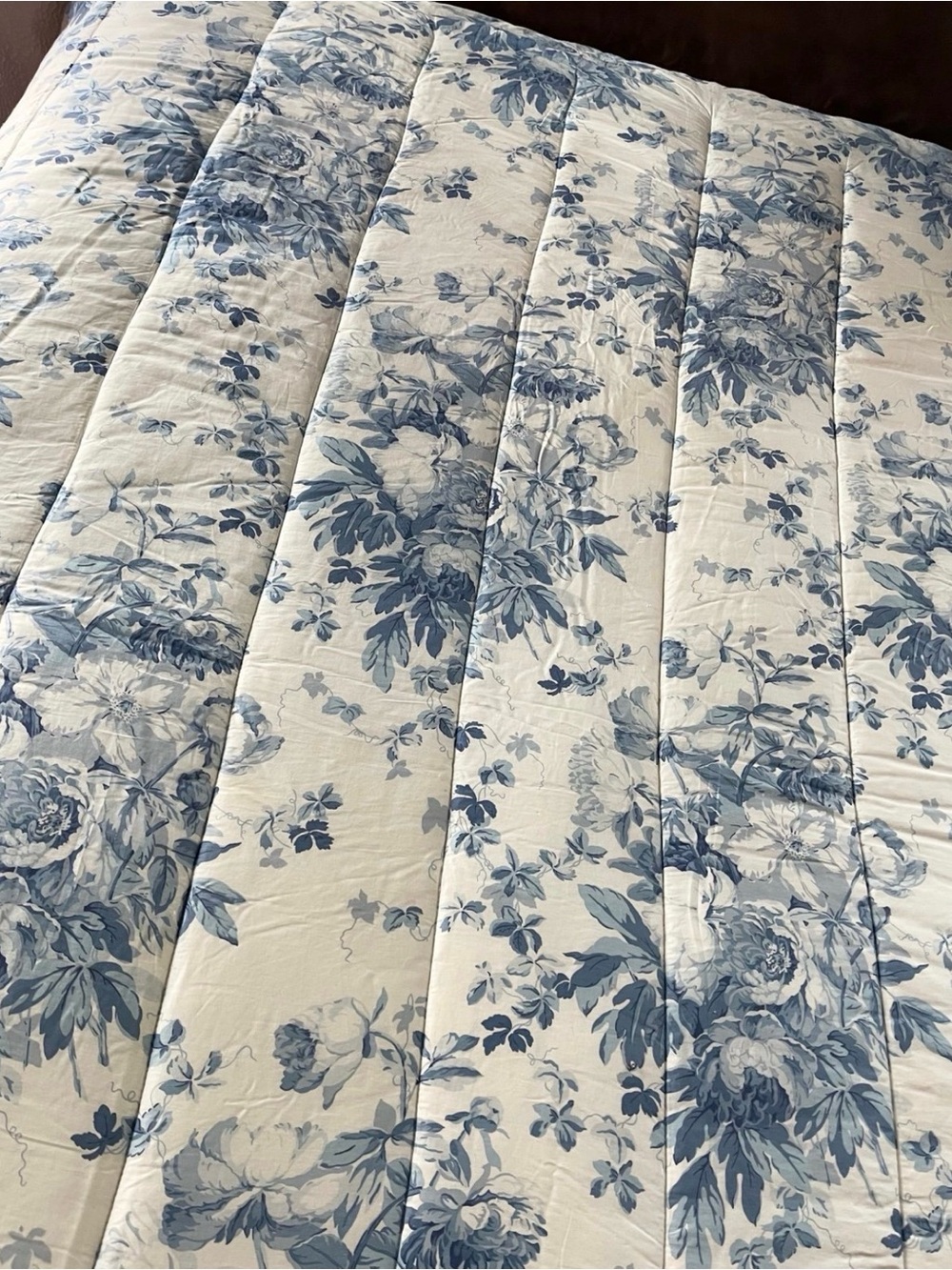 Ralph Lauren Blue and White Floral Comforter RARE! Elsa! - Picture 2 of 9
